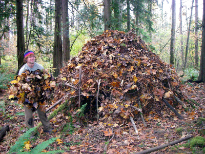 building a survival shelter 1