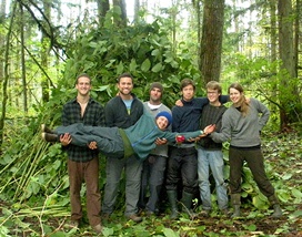 Group shelter building