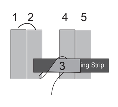 weaving step 2