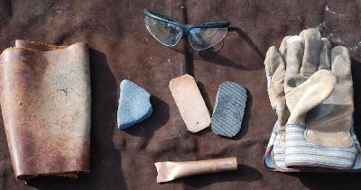 flint knapping tools