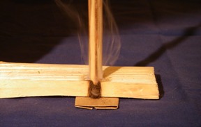 handdrill spindle making smoke