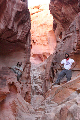 sandstone canyon cleft