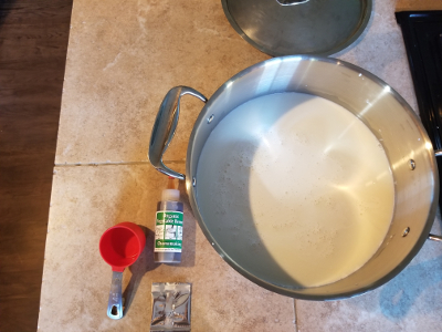 supplies for making chevre cheese