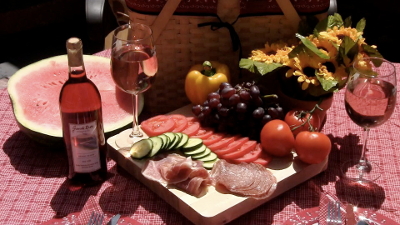 a picnic setup