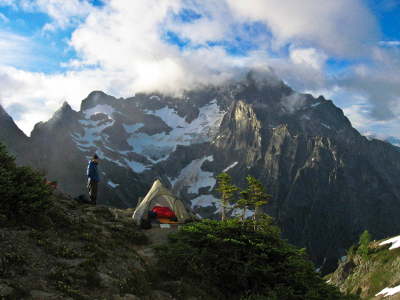 tenting in the backcountry