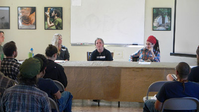 three presenters at career day 2014