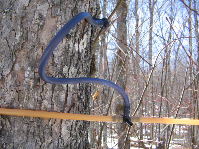 tubing system for collecting sap