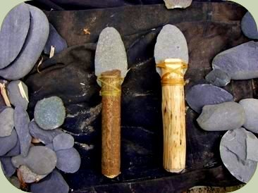 primitive stone tools