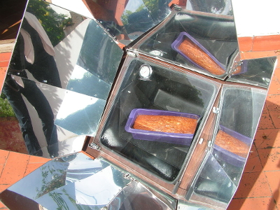 baking bread in a solar oven