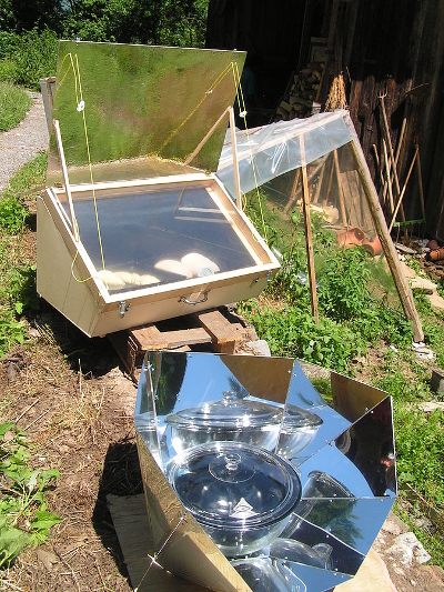 two solar ovens